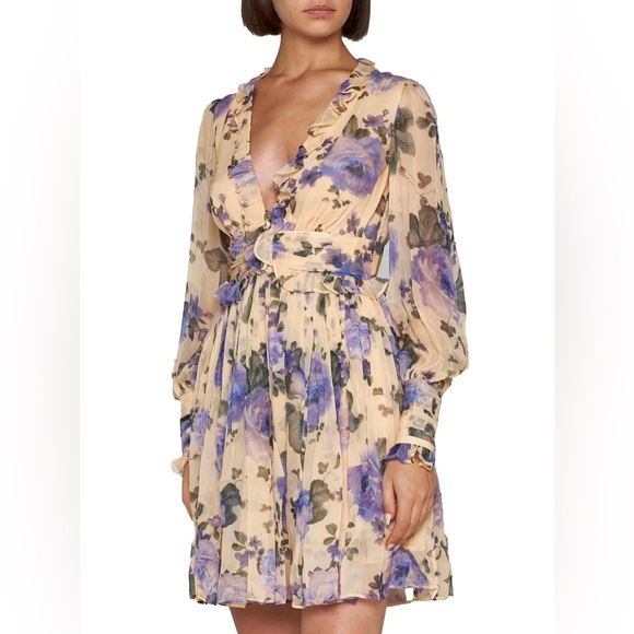 Zimmermann Lyrical Ruffled Mini Dress - Picture 2 of 7